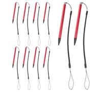 Générique 10pièces Stylets pour Écran Tactile Résistif et Capacitif avec Cordon à Ressort Anti-Perte Compatibles Tablettes et Téléphones pour Prise de Notes et Dessin
