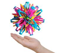 Générique 11.2 inches Boule Magique Rétractable ABS Sphère Extensible Sûr Jouet Magique Couleur Bleue Rainbow Magic Ball Fidget Toy pour Les Children, Boys, Girls, and Adults Alike