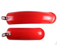 Générique 12/14 Pouces 412 Garde-Boue de vélo Pliant Mini Garde-Boue vélo Pliant Accessoires Pratiques Argent/Blanc/Noir/Rouge(Red 1)