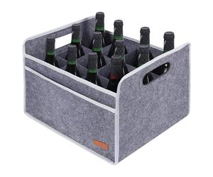 Générique 12 Bottle Wine Tote, 12 Bottle Thicken Felt Wine Storage Bags, Foldable Beer Cup Storage Carrier, for Travel, Party, Picnic