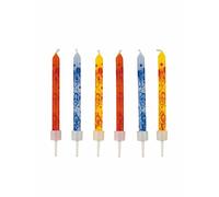 Bougie - Mickey et ses amis - Assortiment de 12 bougies jaunes et oranges