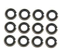 Générique 12 Ensembles D'anneaux de Retenue en Fer et Caoutchouc pour Clés à Chocs Joint Torique, Durabilité et Carré de 12,5 Mm, Accessoires pour Outils Électriques
