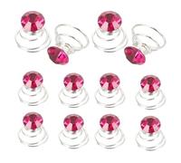 Générique 12 Épingles à Cheveux Spirales Métalliques Décoratives pour Chignon de Mariée, 12pcs Faciles à Poser, pour Mariage et Soirée Élégante