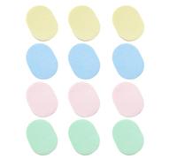 Générique 12 Éponges de Nettoyage Visage Douces et Portables, Lot de 12, Design Simple et Compact pour Démaquillage et Nettoyage Profond Visage Plusieurs styles