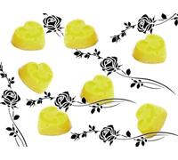 Générique 12 Fondants Parfumés en Cire de Soja - Forme Coeurs Smiley (Parfum Beurre de Brandy)