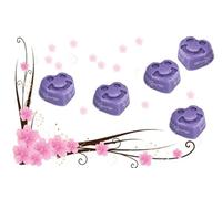 Générique 12 Fondants Parfumés en Cire de Soja - Forme Coeurs Smiley (Parfum Lavande)