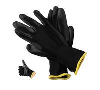 Générique 12 paires de gants travail enduits sécurité, en nylon PU, antidérapants, adaptés aux travaux ménagers, à l'industrie automobile, au jardinage et soins des animaux domestiques(M)