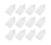Générique 12 Paquet de Lotion Rechargeables 100ml Blancs en Plastique, Pochette de Voyage Portable Étanchéité, Lot de 12 pour Cosmétiques et Soins Personnels