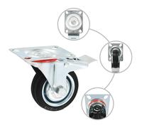 Générique 12 pcs roulettes pivotantes 75 mm,Manutention de matériaux,4.98KG-278012