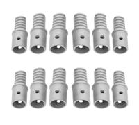 Générique 12 Pièces Embout Fileté en Métal pour Manche à Balai Adaptateur Réglable, Extrémité de Rallonge Droite pour Nettoyage Domestique Facile Meubles