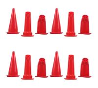 Générique 12 Pièces Embouts de Calfeutrage Canard Embouts de Finition Plastique Robustes Compatibles avec Tubes de Mastic pour Jointoiement Précis et Rénovation Maison