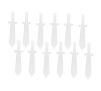 Générique 12 Pièces Jouets d' de Graffitis Mini Faire Semblant d' Accessoire de Costume Viking médiévale de Fausse Papier Carton Blanche