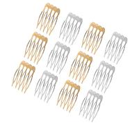 Générique 12 Pièces Peignes à Cheveux Latéraux Accessoires de Coiffure Élégants Peignes pour Types de Cheveux