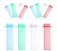 Générique 12 Pièces Pochette Présent en Organza Délicate et Réutilisable pour Éventail Pliant, Paquet à Cordon Facile à Ouvrir, pour Ranger les Éventails Portatifs Style Simple