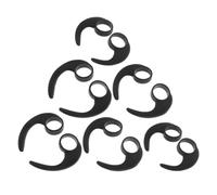 Générique 12 Pièces Protecteur en Silicone Noir pour Écouteurs Crochet Oreille 10mm, Embouts Auriculaires Confortables pour Activités Sportives et Entraînements