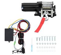 Générique 12 V Treuil électrique 1360 KG avec Fil et Plaque de Montage,Entreprise & Industrie,Manutention de matériaux,Ascenseurs & Monte-Charges,Treuils,8.65 KG,210230