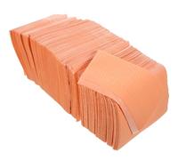 Générique 125 Pièces Nappe Jetable pour Nail Art en Pulpe Orange, Protège Bureau et Empêche la Pénétration de Liquide, pour Salon de Manucure et Bureaux Dentaires