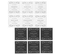 Générique 12pcs Étiquettes Imperméables En PVC Pour Flacons De Gel Avec Usage Polyvalent Pour Organisation De Salle De Bain