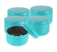 Générique 12pièces Boîtes à Bougies Rondes avec Couvercles Pots pour Bougie Artisanale Étanches pour Fabrication Bougies DIY et Rangement Bijoux