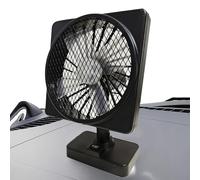 Générique 12v Car Fan, Plug in Vehicle Air Circulator, 360° Adjustable Head Design, Boat Cabin Fan, Automotive Interior Accessory for Summer Road Trips, Trucks, 4.33x2.48x7.56 inches, Black