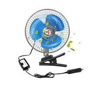 Générique 12V Ventilateur de Refroidissement Oscillant de Voiture À Pince Allume Cigare