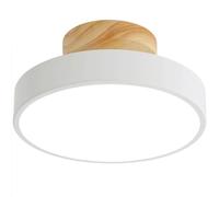 Générique 13W plafonniers modernes Semi encastré plafonnier LED éclairage de plafond nordique for salon salle à manger chambre(White,4000K Natural light)