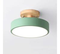 Générique 13W plafonniers modernes Semi encastré plafonnier LED éclairage de plafond nordique for salon salle à manger chambre(Green,6000K White light)