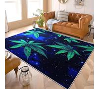 Générique 140x200 cm Tapis Doux Moelleux et Lavable, Antidérapant éToiles VéGéTales RêVe Tapis Décoratif à Poils Courts pour Chambre Bleu pour Salon, Salle, Cuisine, Salle des Enfants Entrée