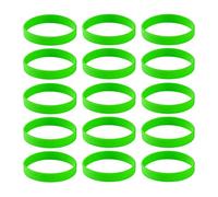 Générique 15 Bracelets en Silicone Souple et Doux, Parfaits comme Souvenirs, Vert