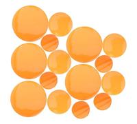 Générique 15 Feuilles Autocollantes de Film Diffuseur de Lumière Colorée pour Éclairage D’ambiance, Filtres de Correction Couleur Rondes 74mm, 10cm et 15cm - Film Gel Chaud pour Lampes LED