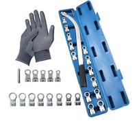 Générique 15 Piece Portable Replaceable Head Belt Wrenches Set, Universal Auxiliary Belts Tensioner Tool Kit, Universal Serpentine belt Tool Kit (1 set) (1PCS)