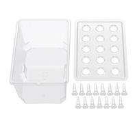 Générique 15-Pod Hydroponic Grow System, Germination Planter Box with Durable Design for Indoor Outdoor Hydroponic Gardening Farm Greenhouse Backyard Kitchen Window Sill Home Plant Growing Kit