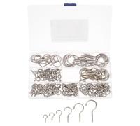 Générique 150 Pièces Ensemble de Crochets à Vis de Point D'interrogation Placage Nickelé, Faciles à Utiliser pour Suspendre Serviettes et Tasses Cuisine Extérieur, Style Sandales Femme