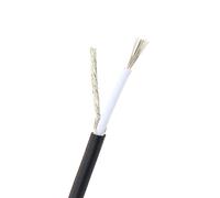 Générique 1533 Câble Single Core Fil blindé 28,26,24 Abîmer Ligne de Transmission de Signal avec cuivre étamé, Bouclier en Spirale 10m (Couleur : Noir, Taille : 28 AWG)