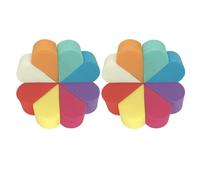 Générique 16 Éponges à Maquillage Doubles Faces Houppettes à Poudre Colorées Mousse Douce pour Fond de Teint Liquide et Poudre Usage Humide et Sec Lot Multicolore Polyvalent