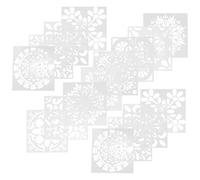 Générique 16 Modèles de Mandalas en Plastique Réutilisables Pochoirs de Peinture pour Garçon et Filles Modèles de Dessin de Fleurs Colorés Outils Créatifs pour Activités Artistiques