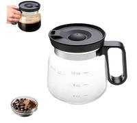 Générique 16 Oz Glass Coffee Mug-Coffee Pot Style, Heat Resistant Large Capacity Coffee Cup for Hot Teas, Hot Chocolate, Iced Coffee (1PC)