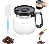 Générique 16 Oz Glass Coffee Mug - Coffee Pot Style, Heatproof Large Capacity Clear Cup, Clear Glass Cup with Handle for Hot Cold Drinks Home Office Kitchen