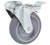 Générique 16 pcs roulettes pivotantes à Trou de Boulon 100 mm,Entreprise & Industrie, Manutention de matériaux, (Poids 8.6KG)