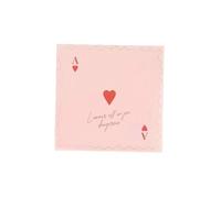 Générique - 16 SERVIETTES PAPIER AMOUR JEU DANGEREUX 33CM ROSE