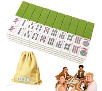 Générique 166 Mahjong Tiles-Durability and Effortless Play, 1.2-inch Hand Carved Pattern American Mah Jong Set, Melamine Engraved Mahjong Tiles for Home Party Adult Games Mah Jong Lovers Beginners
