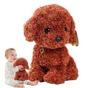 Générique 18x20x25cm Cute Simulation Dog Plush Pillow Toy | 7x8x10 inch Puppy Stuffed Animal | Soft Cartoon Hugging Companion for Kids | Birthday Festival Gift Adorable Fill Animal