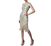 Générique 1920 Flapper Robe Charleston à Sequins Robe soirée Frange Paillettée Style années 20 pour Party, Bal, Soirée, Cocktail Gatsby