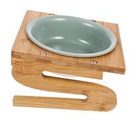 Générique 1Ensemble Alimentation Céramique pour Animaux de Compagnie avec Support Surélevée pour Chat Design Moderne de Facile à Résistante