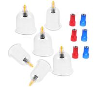 Générique 1ensemble Kit de Ventouses de Thérapie par Ventouse Plastique Transparent avec Accessoires pour Massage Aspiration Puissante Set pour Usage Familial