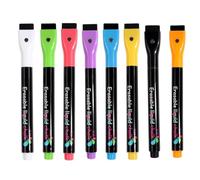 Générique 1mm Fine Tip Liquid Dry Erase Markers - 8pcs Fluorescent Pen | Water-soluble, 1mm fine tips & dust-free | Erasable paint markers for LED light boards, glass and mirrors
