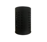 Générique 1PC Baguettes En Acier Inoxydable Tube Vaisselle Seau Haute Capacité Ustensiles De Cuisine Rangement Trou Rond Évidé Tube De Vidange Cuisine Fournitures