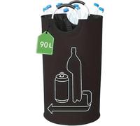 Générique 1PC Grande Capacité Vide Bouteille Panier De Rangement Avec Poignée En Aluminium 90L D'eaux Usées Bouteille Collecteur Sac Pliant Recyclage Bin