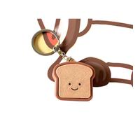 Générique 1Pcs 3D Imprimé Simulation Xiao Long Bao Press-and-Play Stress-Relief Keychain Pressable Keychain, sac à dos décoration pour le soulagement du stress et la ventilation