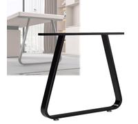 Générique 1Pcs Pieds de Table Manger en Échelle Métal | Pieds de Banc avec Réglables pied, Pied de Meubles pour Table Haute Bar Îlot de Cuisine(Black,45x62cm/18x24in)